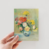Vase der Rose und Dahlien | Renoir
