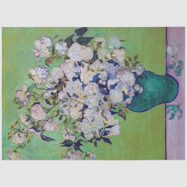 Vase der Rose, Vincent van Gogh Seidenpapier (Vorderseite)