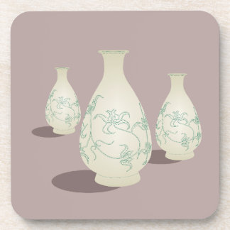 Vase dessous de verre en plastique dur