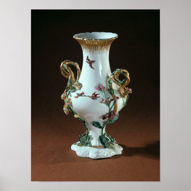 Vase Duplessis' mit goldener Dekoration (Vorne)