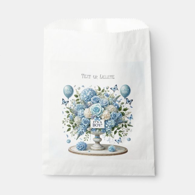 Vase Flore Bleu Blanc Favoriser Sacs (Devant)