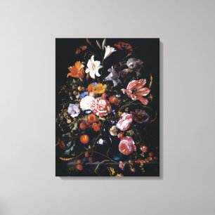 Vase Jan.s Davidsz de Heems vibrierende Blumen Leinwanddruck