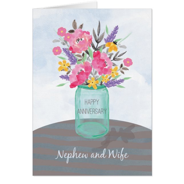 Vase Jar pour l'anniversaire de Nephew et sa femme (Devant)