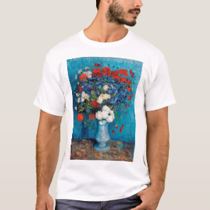 Vase mit Cornblumen und Pfefferkuchen, Van Gogh T-Shirt