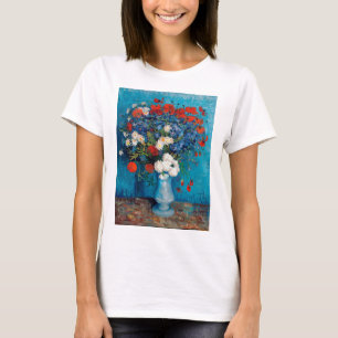 Vase mit Cornblumen und Pfefferkuchen, Van Gogh T-Shirt