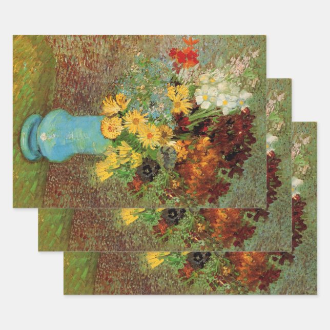 Vase mit Daisies und Anemones von Vincent van Gogh Geschenkpapier Set (Set)
