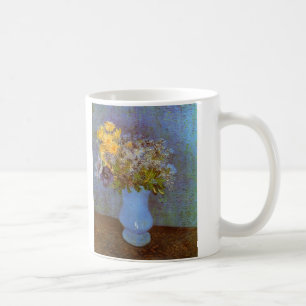 Vase mit Flieder und Gänseblümchen von Vincent van Kaffeetasse