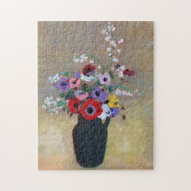 Vase mit gemischten Blume, Redon (Vertikal)