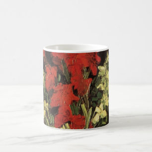 Vase mit Gladiolen, Nelken von Vincent van Gogh Kaffeetasse