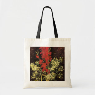 Vase mit Gladiolen, Nelken von Vincent van Gogh Tragetasche