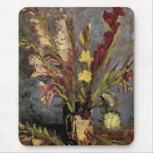 Vase mit Gladiolen von Vincent van Gogh Mousepad