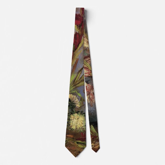 Vase mit Gladioli von Vincent van Gogh Krawatte (Vorderseite)