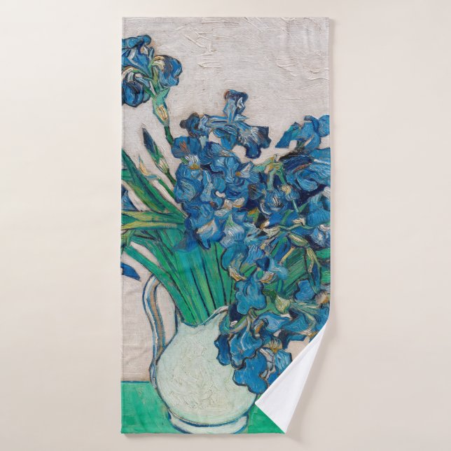 Vase mit Ire, Van Gogh Badehandtuch (Badehandtuch)