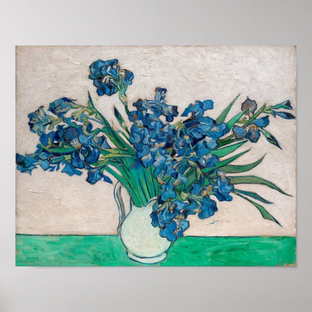 Vase mit Ire, Van Gogh Poster (Vorne)