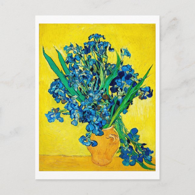 Vase mit Ire, Van Gogh Postkarte (Vorderseite)