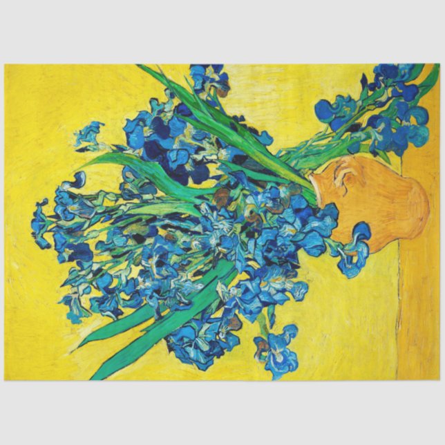 Vase mit Ire, Van Gogh Seidenpapier (Vorderseite)
