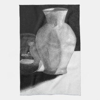 Vase mit Kugel Handtuch