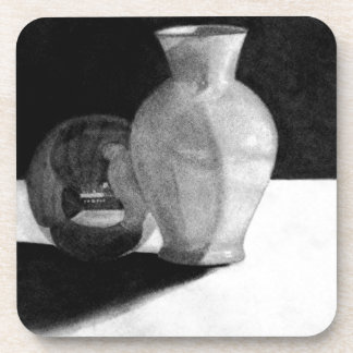 Vase mit Kugel Untersetzer