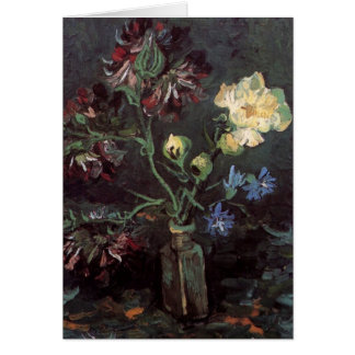 Vase mit Myosotis und Pfingstrosen - Vincent van