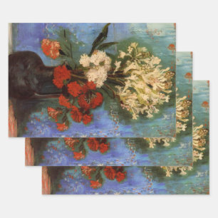Vase mit Nelken von Vincent van Gogh Geschenkpapier Set