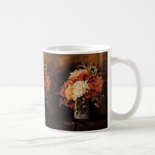 Vase mit Nelken von Vincent van Gogh Kaffeetasse (Rechts)