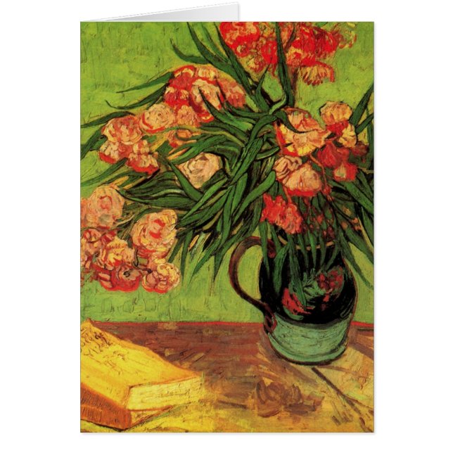 Vase mit Oleanders und Bücher von Vincent van Gogh (Vorne)