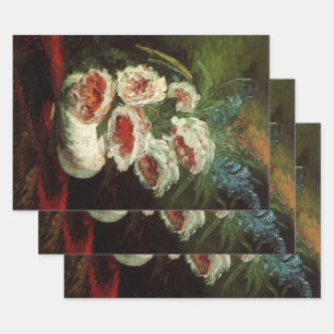 Vase mit Pfingstrosen von Vincent van Gogh Geschenkpapier Set