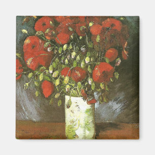 Vase mit Red Poppies Van Gogh Fine Art Magnet