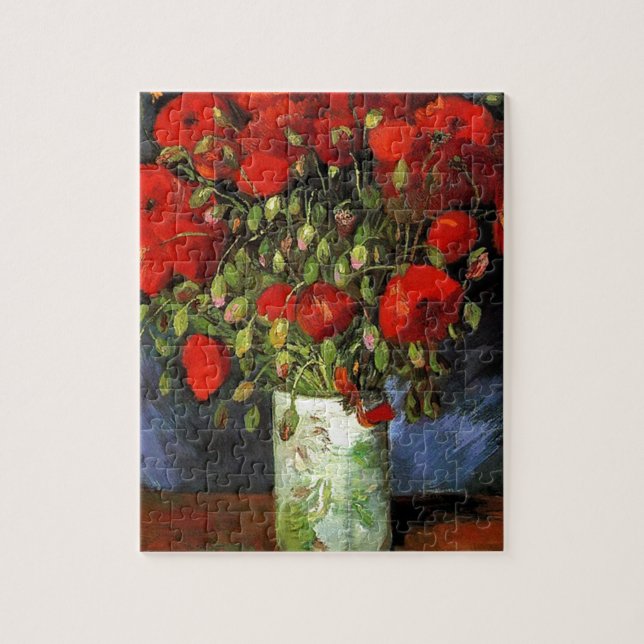 Vase mit Red Poppies Vincent van Gogh (Vertikal)
