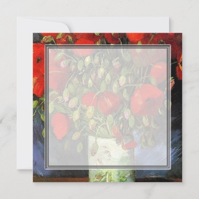 Vase mit Red Poppies Vincent van Gogh. (Vorderseite)