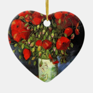 Vase mit Red Poppies Vincent van Gogh Keramik Ornament