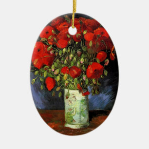 Vase mit Red Poppies Vincent van Gogh Keramikornament