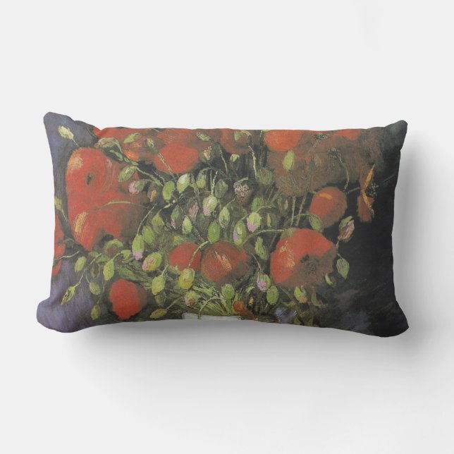 Vase mit Red Poppies Vincent van Gogh Lendenkissen (Vorderseite)