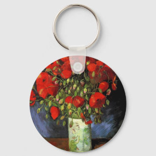 Vase mit Red Poppies Vincent van Gogh Schlüsselanhänger