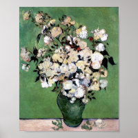 Vase mit rosa Rosen (F682) Van Gogh Fine Art