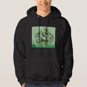 Vase mit rosa Rosen, Vincent Van Gogh Hoodie