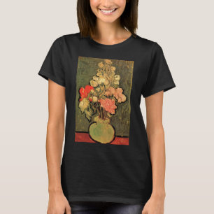 Vase mit Rose Mallows von Vincent van Gogh T-Shirt
