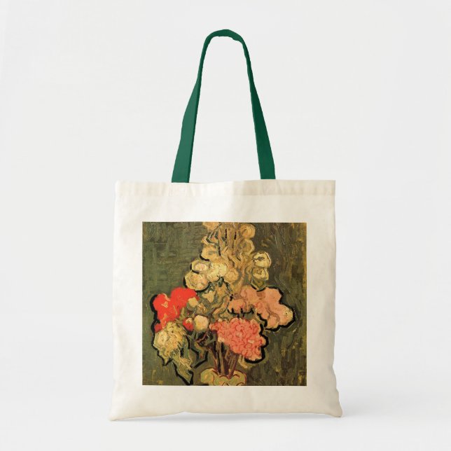 Vase mit Rose Mallows von Vincent van Gogh Tragetasche (Vorne)