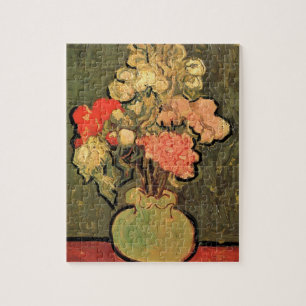 Vase mit Rosen-Malven von Vincent van Gogh