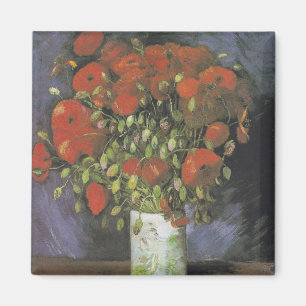 Vase mit roten Mohnblumen Vincent van Gogh Magnet