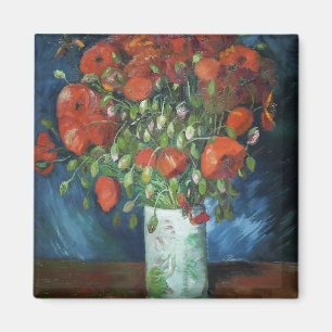 Vase mit roten Mohnblumen Vincent van Gogh Magnet