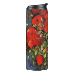 Vase mit roten Mohnblumen von Vincent van Gogh Thermosbecher