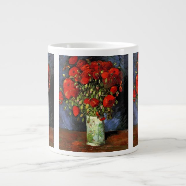 Vase mit roten Pflücken von Vincent van Gogh Jumbo-Tasse (Vorderseite)