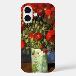 Vase mit roten Poppies | Vincent van Gogh iPhone 16 Hülle