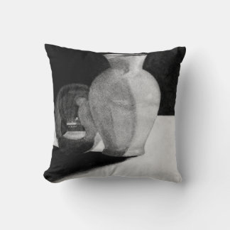Vase mit Sphere Kissen