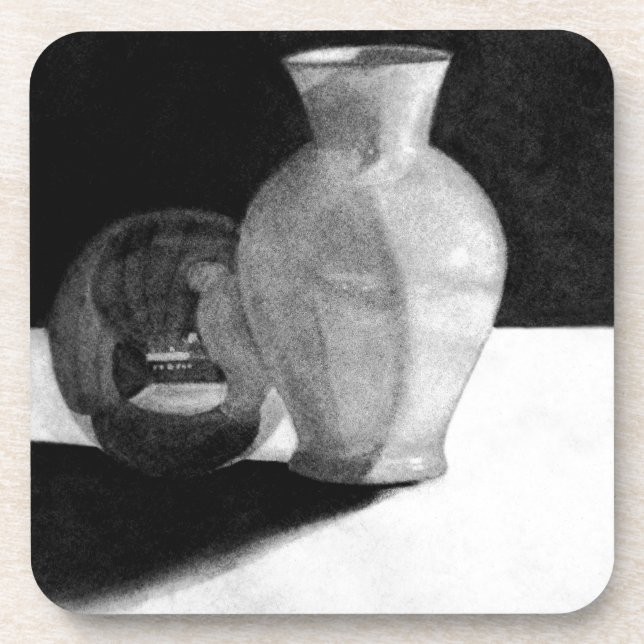 Vase mit Sphere Untersetzer (Vorderseite)