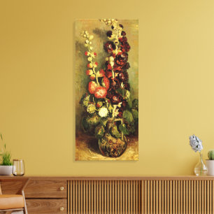 Vase mit Stockrosen von Vincent van Gogh Leinwanddruck