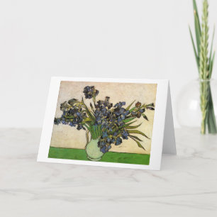 Vase mit Veilchen Irises Van- Goghschöne Kunst Karte