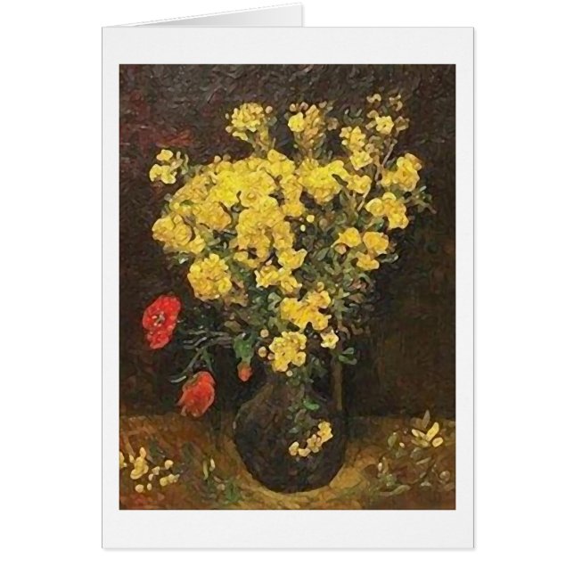 Vase mit Viscaria, Van Gogh Fine Art (Vorne)