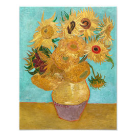 Vase mit zwölf Sonnenblumen | Van Gogh | Fotodruck